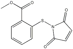 2-(2,5-二氧代-2氢-吡咯-1(5氢)硫基)苯甲酸甲酯,79498-82-1,结构式