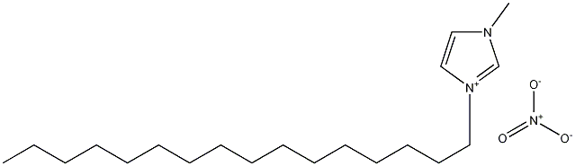 1-十六烷基-3-甲基咪唑硝酸盐 结构式