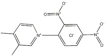1-(2,4-Dinitrophenyl)-3,4-dimethyl-pyridinium Chloride 结构式