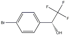 (R)-1-(4-ブロモフェニル)-2,2,2-トリフルオロエタノール 化学構造式