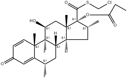 プロピオン酸クロチカゾン 化学構造式