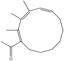 Ethanone, 1-(trimethylcyclododecatrienyl)- Structure