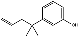 3-(1,1-Dimethyl-3-buten-1-yl)-phenol Struktur
