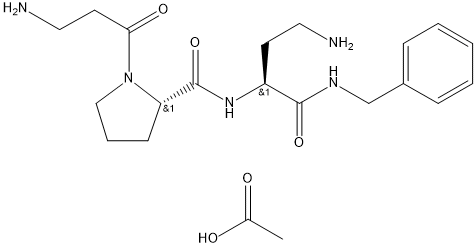 Dipeptide diaminobutyroyl benzylamide diacetate Structure