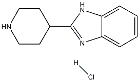 2-Piperidin-4-yl-1H-benzoimidazole hydrochloride Structure