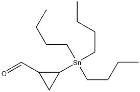 2-(Tributylstannyl)cyclopropanecarbaldehyde Struktur