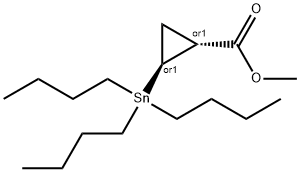 Methyl 2-(tributylstannyl)cyclopropanecarboxylate 结构式