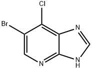 6-溴-7-氯-3H-咪唑并[4,5-B]吡啶 结构式