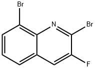 2,8-Dibromo-3-fluoroquinoline 结构式