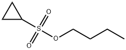 シクロプロパンスルホン酸ブチル 化学構造式