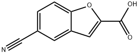 5-Cyano-2-benzo[b]furancarboxylic acid Struktur