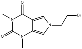 6-(2-溴-乙基)-1,3-二甲基-1,6-二氢-吡咯并[3,4-D]嘧啶-2,4-二酮,841208-76-2,结构式