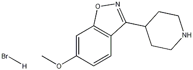 6-Methoxy-3-(4-piperidinyl)-1,2-benzisoxazole Hydrobromide,84163-17-7,结构式