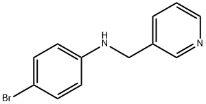 N-(4-溴苯基)-3-吡啶甲胺,84324-68-5,结构式