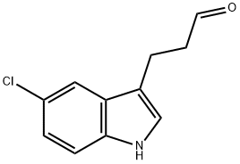3-(5-Chloro-1H-indol-3-yl)propanal 化学構造式
