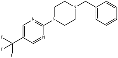 2-(4-Benzylpiperazin-1-yl)-5-trifluoromethylpyrimidine Structure