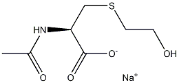 N-Acetyl-S-(2-hydroxyethyl)-L-cysteine Sodium Salt Structure