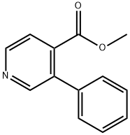 3-Phenylpyridine-4-carboxylic acid methyl ester 化学構造式