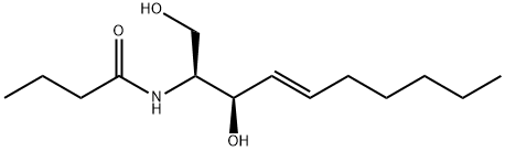 (2S,3R,4E)-2-Butyrylamino-4-decene-1,3-diol Structure