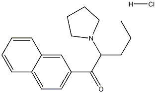 1-(Naphthalen-2-yl)-2-(pyrrolidin-1-yl)pentan-1-one hydrochloride Structure