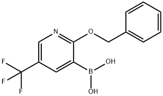 2-Benzyloxy-5-(trifluoromethyl)pyridine-3-boronic acid Struktur