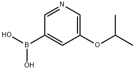 (5-イソプロポキシピリジン-3-イル)ボロン酸 化学構造式