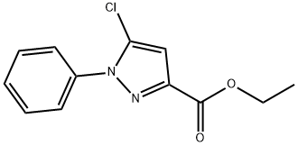 5-Chloro-1-phenyl-1H-pyrazole-3-carboxylic acid ethyl ester Structure