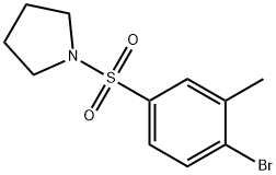 1-(4-Bromo-3-methylphenylsulfonyl)pyrrolidine Structure