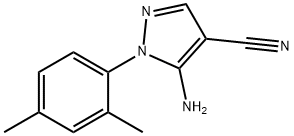 5-氨基-1-(2,4-二甲基苯基)-1H-吡唑-4-甲腈, 852313-93-0, 结构式