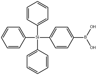 4-(トリフェニルシリル)フェニルボロン酸 化学構造式
