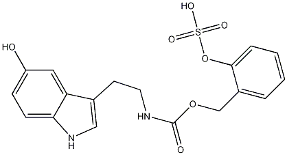 N -苄氧羰基羟色胺O-硫酸, 85376-01-8, 结构式