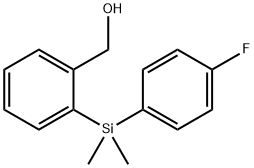 2-[(4-Fluorophenyl)dimethylsilyl]benzyl alcohol, 95% Struktur