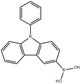 9-Phenyl-9H-carbazol-3-ylboronic acid Struktur