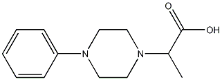 2-(4-phenylpiperazin-1-yl)propanoic acid 化学構造式