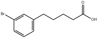 5-(3-bromophenyl)pentanoic acid Struktur
