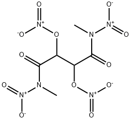 N,N'-Dimethyl-N,N'-dinitro-tartramide dinitrate Structure