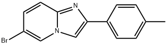 6-Bromo-2-(4-methylphenyl)imidazo[1,2-a]pyridine 化学構造式
