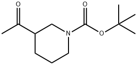3-Acetyl-piperidine-1-carboxylic acid tert-butyl ester Structure