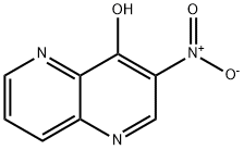 4-Hydroxy-3-nitro-1,5-naphthyridine Struktur