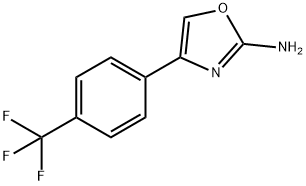 4-(4-(三氟甲基)苯基)恶唑-2-胺 结构式