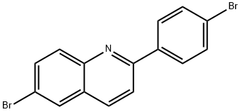 6-bromo-2-(4-bromophenyl)quinoline,860195-40-0,结构式
