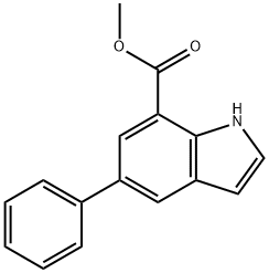 methyl 5-phenyl-1H-indole-7-carboxylate|