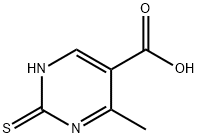4-methyl-2-sulfanyl-5-pyrimidinecarboxylic acid Structure