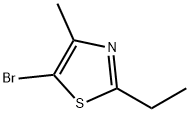 5-ブロモ-2-エチル-4-メチルチアゾール 化学構造式