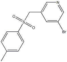 3-bromo-5-(tosylmethyl)pyridine Structure