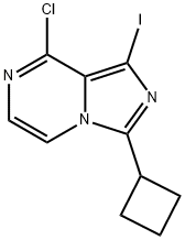 8-chloro-3-cyclobutyl-1-iodoimidazo[1,5-a]pyrazine Structure