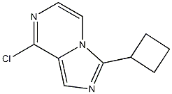 8-chloro-3-cyclobutylimidazo[1,5-a]pyrazine 化学構造式