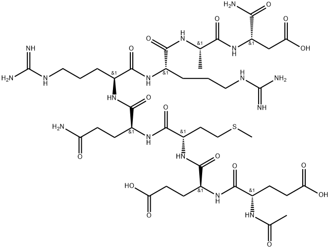 アセチルグルタミニルヘプタペプチド-1 化学構造式