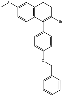 2-Bromo-3,4-dihydro-6-methoxy-1-[4-(phenylmethoxy)phenyl]naphthalene|拉索昔芬杂质4