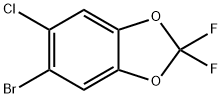 5-Bromo-6-chloro-2,2-difluorobenzo[d][1,3]dioxole 结构式